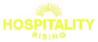 HospitalityRising barista bars hospitality hotels Sticker