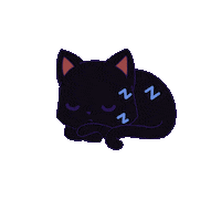 thecattomtom cat blackcat tomtom catnap Sticker