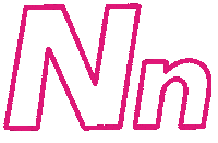 Letters N Sticker