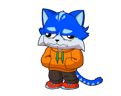 Sad Help Me Sticker by Toshithecat