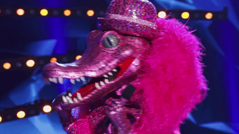 Excited Crocodile GIF by The Masked Singer