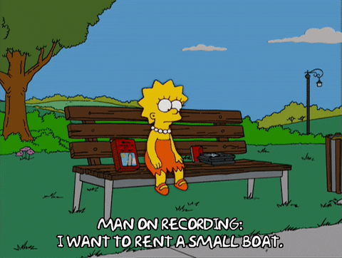 lonely lisa simpson GIF