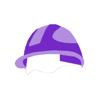 bouyguesbatimentgrandouest purple construction helmet security Sticker