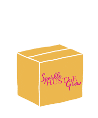 SparkleHustleGrow sparkle box hustle unboxing Sticker
