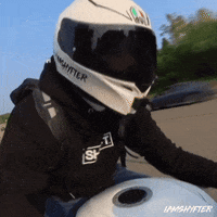 Iamshyfter reaction hi hey bike GIF