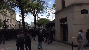 Paris McDonald's Destroyed During May Day Protests