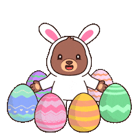 Happy Easter Bunny Sticker by BEARISH