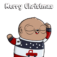 Merry Christmas Dance Sticker by Fugz Official