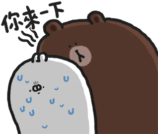 Bear 哭 Sticker