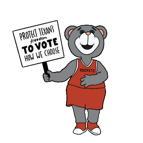 Voting Houston Rockets Sticker by Creative Courage