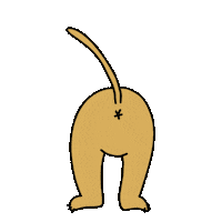 Happy Cat Tail Sticker