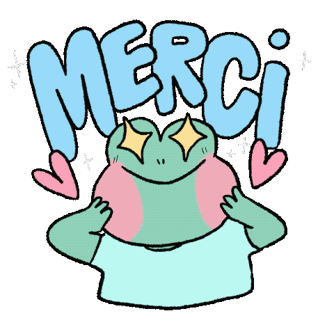 zoe_p giphyupload thank you thanks frog Sticker