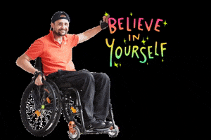 FundacjaPodajDalej wheelchair disabled believe in yourself rehabilitation GIF