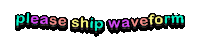 Pleaseshipwaveform Sticker by hamlet