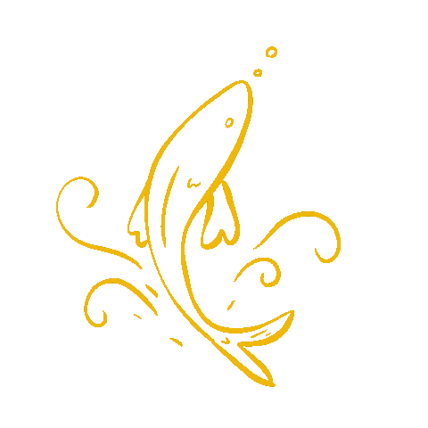 Fish Astro Sticker
