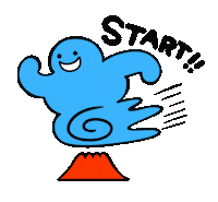 kagospo run running go enjoy Sticker