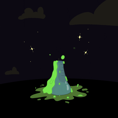 BrettDrawsStuff giphyupload magic science slime GIF