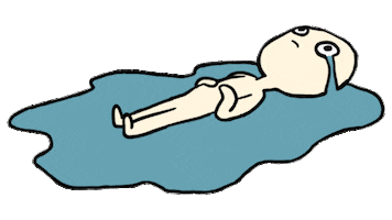 Sad Cry Sticker