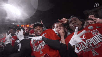 Celebrate College Football GIF by Cincinnati Bearcats