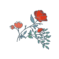 Flower Redletterday Sticker