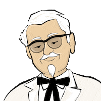 Happy Colonel Sanders Sticker by YUM KFC SouthAfrica