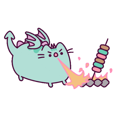 Cat Smoking Sticker by Pusheen