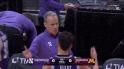 College Hoops Hug GIF by Northwestern Athletics
