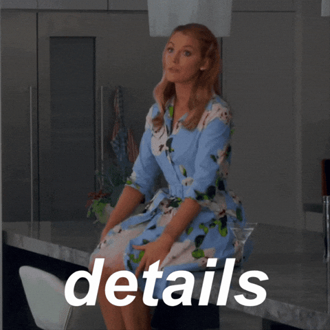 Get Comfortable The Details GIF by Blake Lively Fan