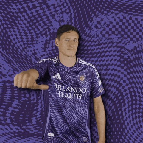 Mls Thumbs Down GIF by Orlando City SC