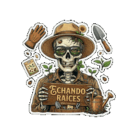 Skull Flores Sticker