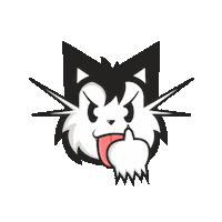 Angry Cat Sticker
