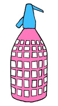 Sparkling Water Pink Sticker by doña batata
