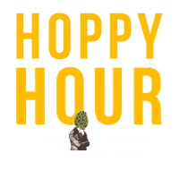 Mr_Hoppy beer mr happy hour cerveja Sticker