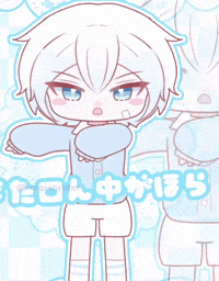 impishrider kawaii ceres pastel blue magical boy GIF