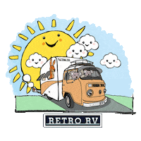 Camping Road Trip Sticker by KombiKeg