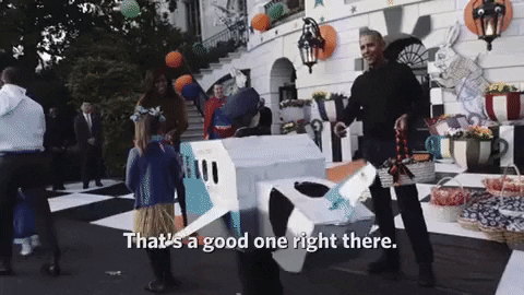 that's a good one right there GIF by Obama