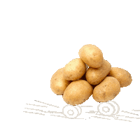 Loop Potatoes Sticker by Steffis Hundestudio
