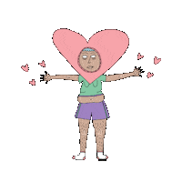 girl love Sticker by velcro