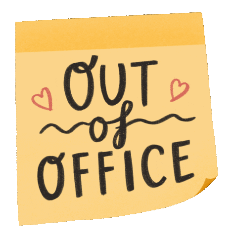 Not Working Out Of Office Sticker