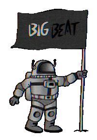 Big Beat Space Sticker by Big Beat Records