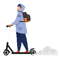 dialogscooter scooter sharing dialog electric scooter Sticker