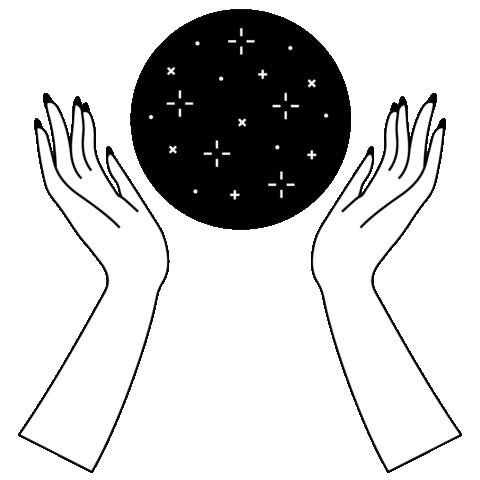 Twinkling Black And White Sticker by Emma Darvick