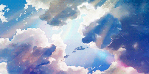 kotonoha no niwa clouds GIF