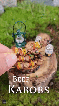 Miniature Beef Kebabs Give 'Bite to Eat' Very Literal Meaning