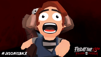 shocked friday the 13th GIF by Blue Wizard