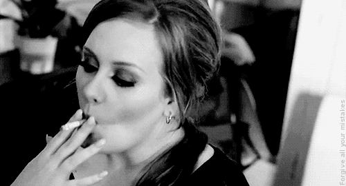 adele adkins smoking GIF