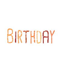 Happy Birthday Text Sticker