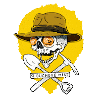 Ghost Skull Sticker