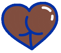 Booty Peach Sticker by Cheeky Charity