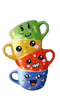 elistorycriativo engracado xicara carinhas elistorycriativo carinhas na xicara Sticker